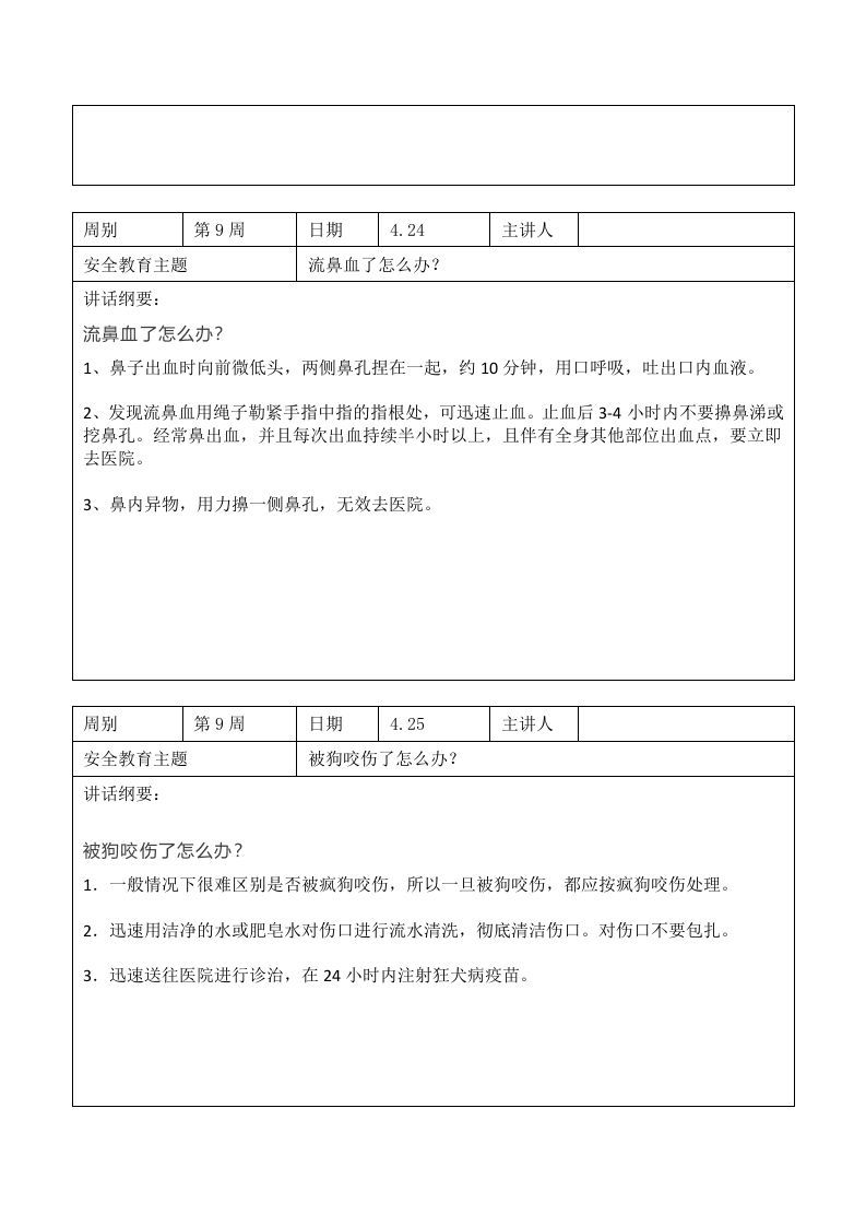 图片[2]-2024年春季第9周“1530”每日安全教育记录表内容资料参考-jw