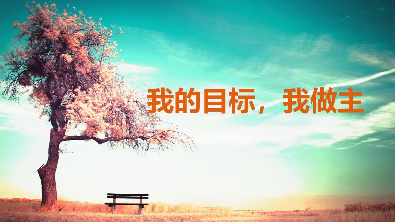 小学生主题班会课件一我的目标，我做主通用版-jw